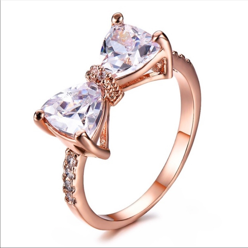NWT 5 Star ⭐️ Rated Rose Gold Bow Ring - Picture 5 of 8